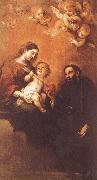 Bartolome Esteban Murillo St. Augustine and Our Lady and Son oil on canvas